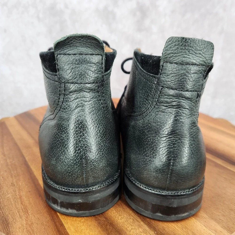 Cole Haan Chukka Boots Mens 11 M Ogden Stitch Black Leather Lace Up Ankle C24524